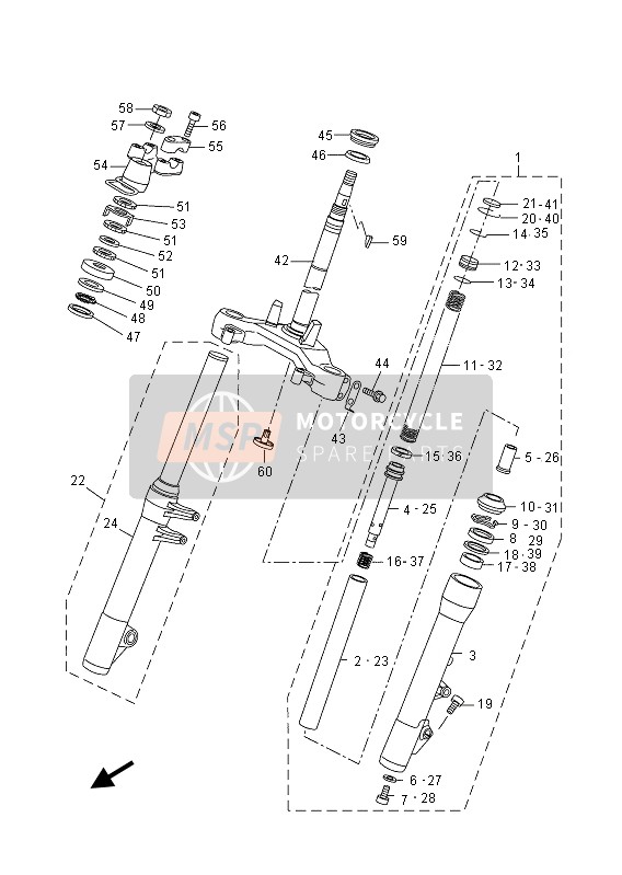 Yamaha VP250 2013 Steering for a 2013 Yamaha VP250